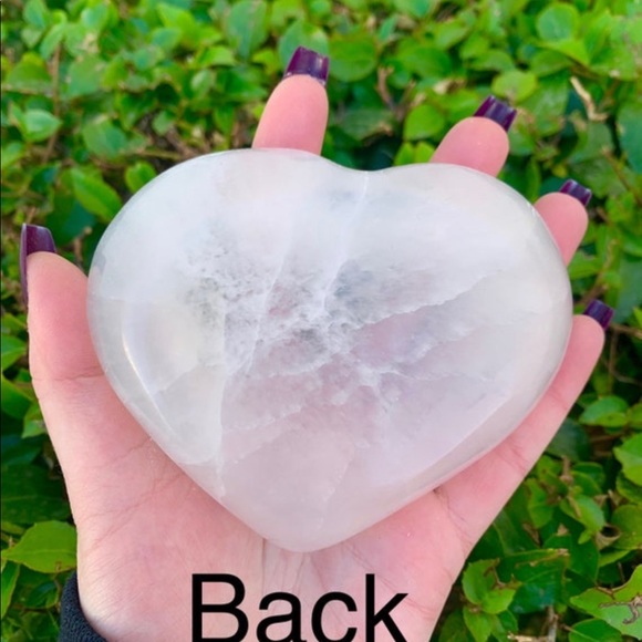One Heart Shaped Selenite Charging Dish, Crystal Polished Dish, Heart Bowl,Reiki - Picture 8 of 9